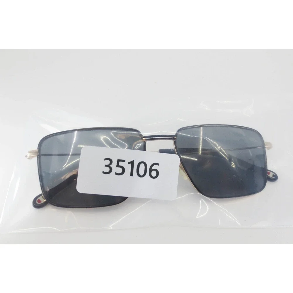 Champion Elite Devon Black Gold Rectangular Metal Sunglasses 59-17-155 C01
